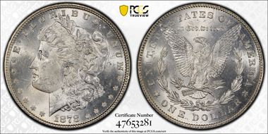1878 7/8TF $1 Weak MS63