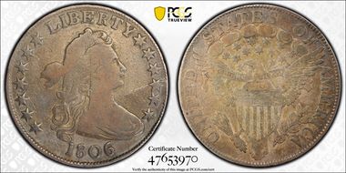 1806 50C O-112, 6 over Inverted 6 F12