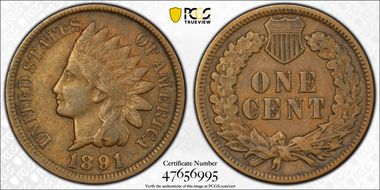 1891 1C DDO, S-1, FS-101 VF35BN