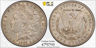 1889-CC $1 AU50