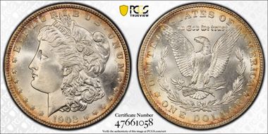1902 $1 MS66