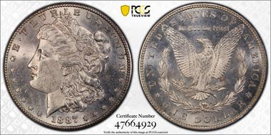 1887-S $1 MS62