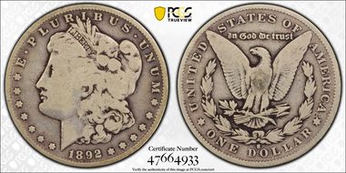 1892-S $1 G6
