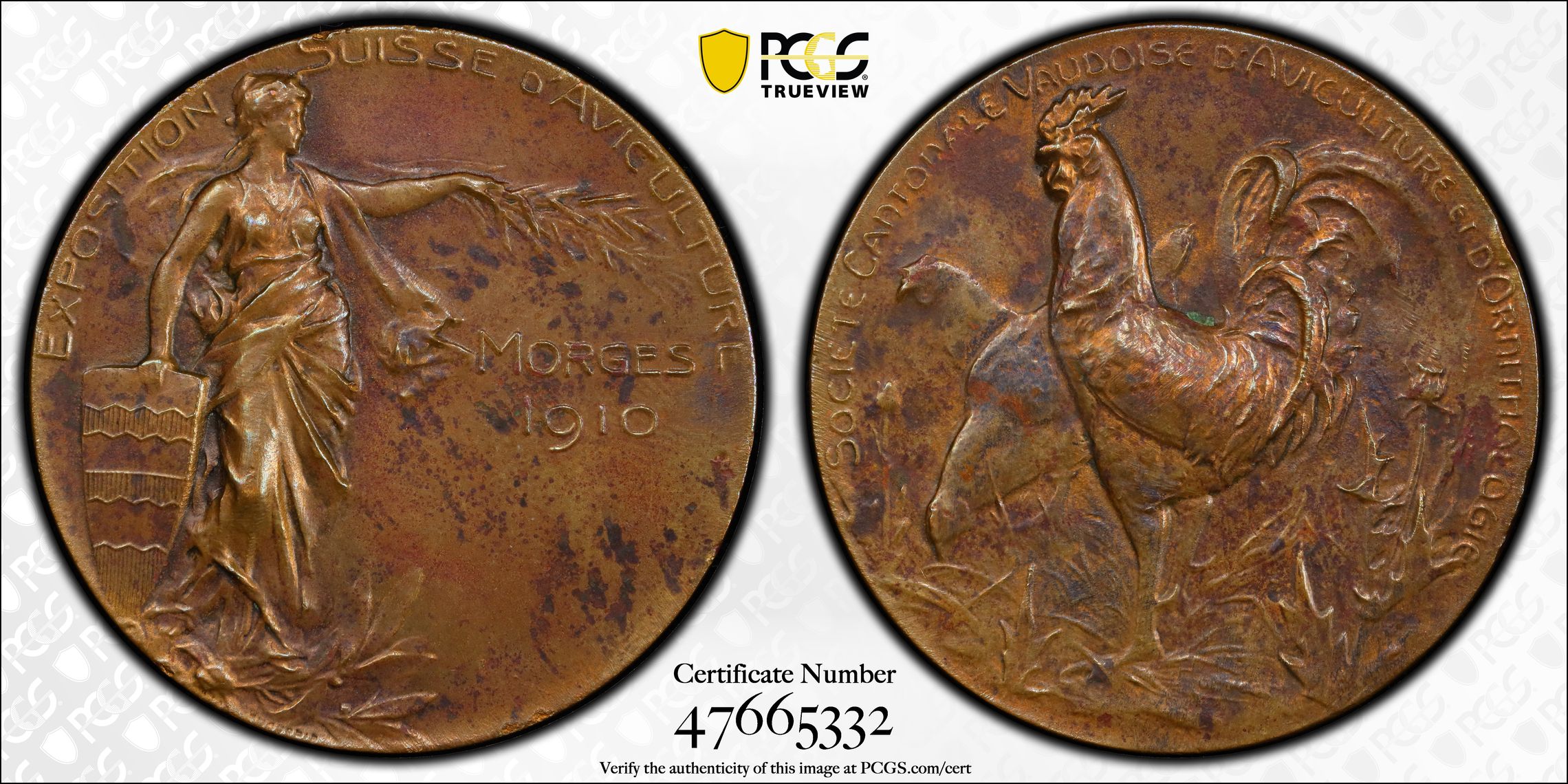 PCGS Certificate Verification Coin Details for Cert #47665332