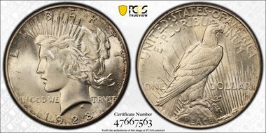1928 $1 MS62