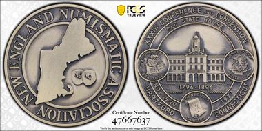 1977 AR Medal 33rd Convention Connecticut N.E.N.A. MS64