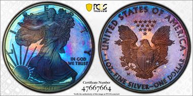 2011-W $1 Silver Eagle PR67DCAM