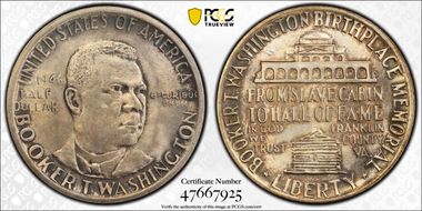 1946 50C Booker T. Washington MS64