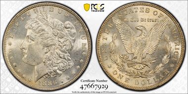 1886 $1 MS63