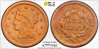 1857 1C N-1, Large Date N1BN