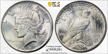 1927 $1 MS65+