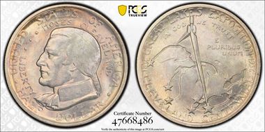 1936 50C Cleveland MS66