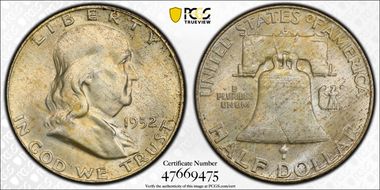 1952-D 50C MS65+ FBL