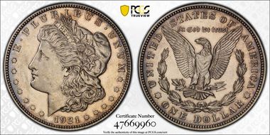 1921 $1 Zerbe Special Strike SP58