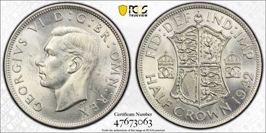 1942 1/2 Cr S-4080 MS63