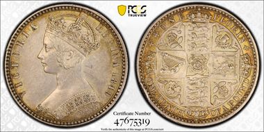 1849 Florin S-3890 No WW AU58