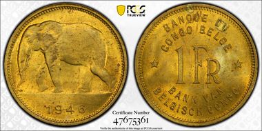 1946 1 Fr KM-26 MS63