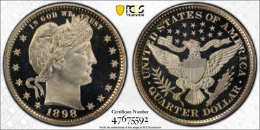 1898 25C PR69DCAM