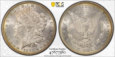 1880 $1 MS62