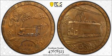 1956 Medal Vancraenbroeck-49 Ae Railroad Company 50th Ann. SP62