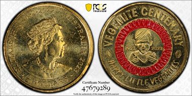 2023 $2 Vegemite Centenary Colorized Happy Little Vegemites MS65