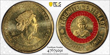 2023 $2 Vegemite Centenary Colorized Happy Little Vegemites MS66