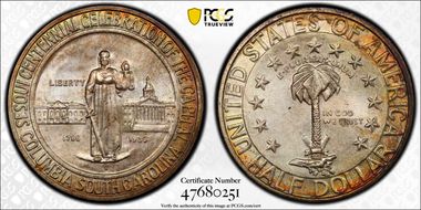 1936-S 50C Columbia MS68