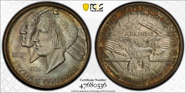 1936-D 50C Arkansas MS67
