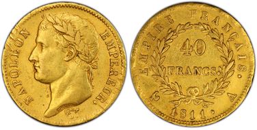 1811-A 40 Fr Gad-1084 F-541 AU50