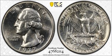 1937 25C PR62