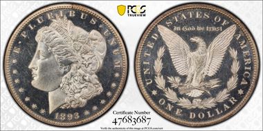 1893 $1 PR64+ CAM