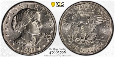 1981-P SBA$1 MS63