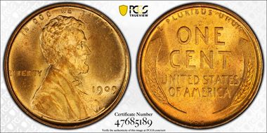 1909 VDB 1C DDO, FS-1102 MS65RD