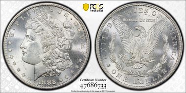 1882-S $1 MS65