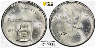 1978-Mo Onza KM-M49b.2 Type 2 MS66