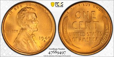 1949-S 1C MS67RD
