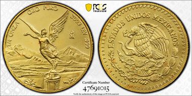 2009-Mo 1/4 oz Libertad Au MS69