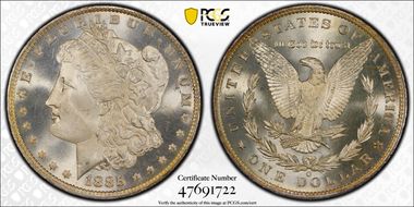 1885-O $1 MS67+