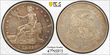 1873-CC T$1 Trade VF35