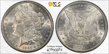 1890-CC $1 MS62