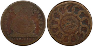 1787 Fugio 1C States United, 4 Cinq G4BN