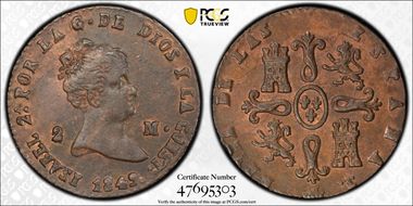 1849 2 Mar KM-532.4 Segovia AU58BN