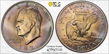1971-D $1 MS67+