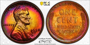 1938-D 1C MS65RB