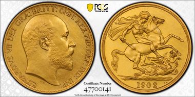 1902 £2 S-3968 Matte PR63