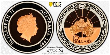 1999 $10 The Past PR70DCAM