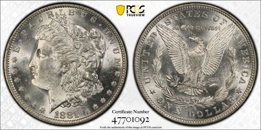 1881-O $1 MS63