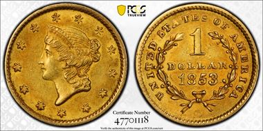 1853 G$1 AU55