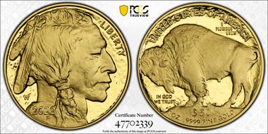 2022-W $50 American Buffalo  .9999 Fine Gold PR70DCAM