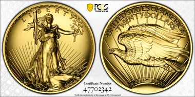 2009 $20 Ultra High Relief MS70